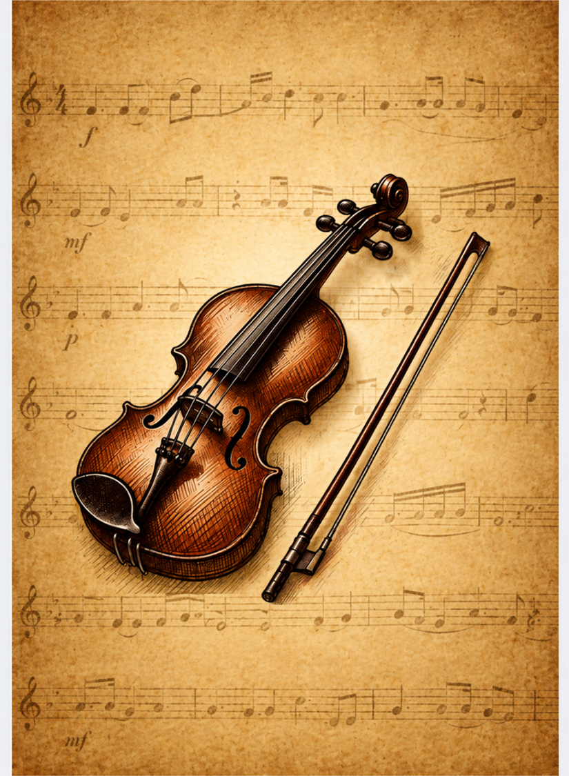 Fiddle deck back