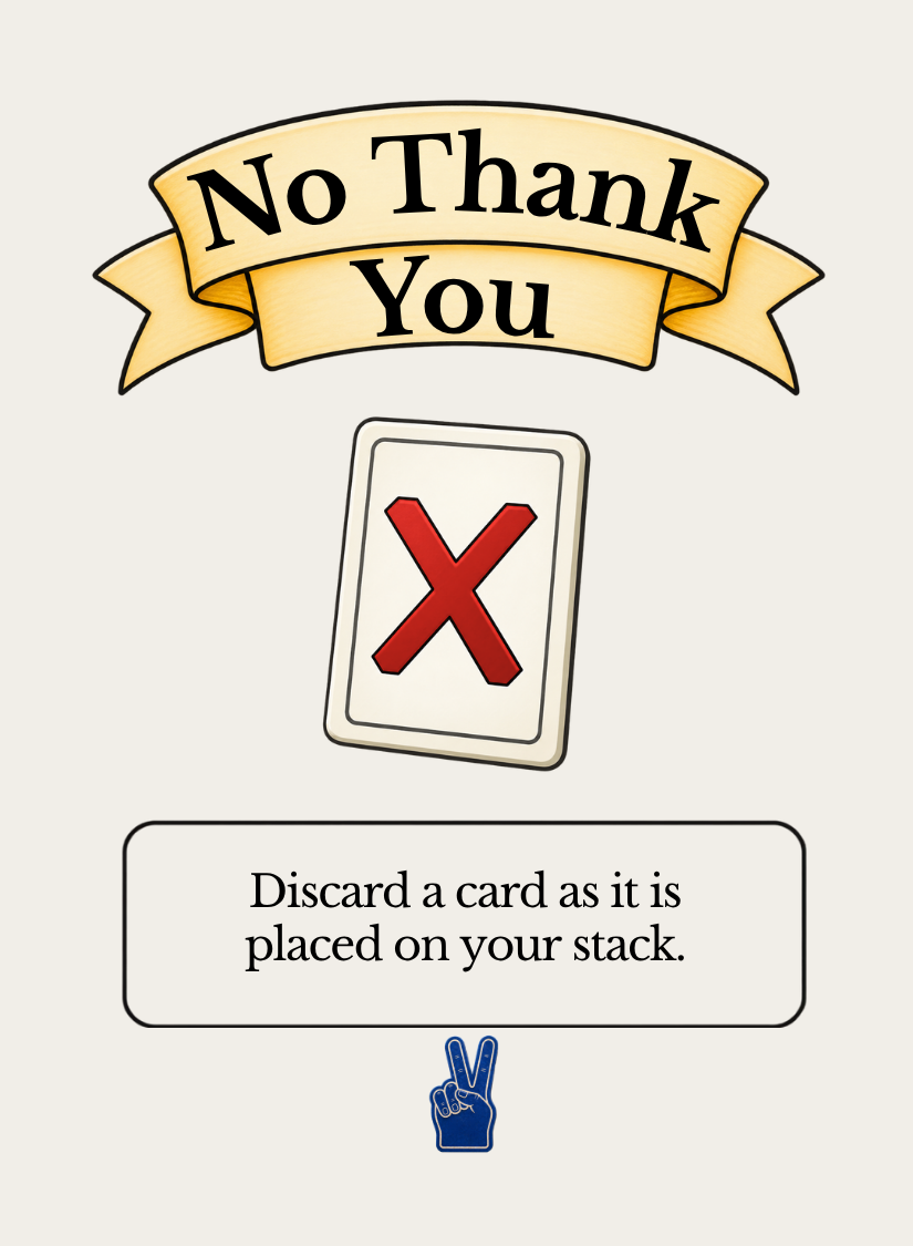 No Thank You card