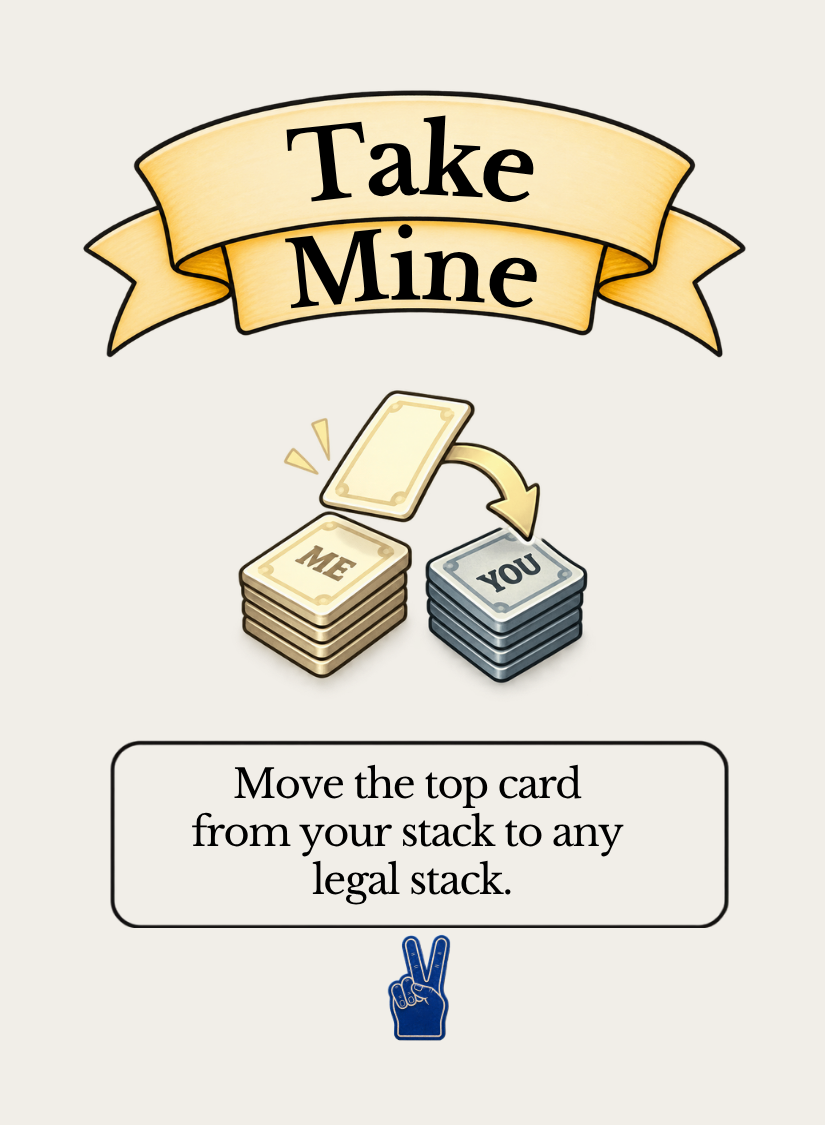 Take Mine card