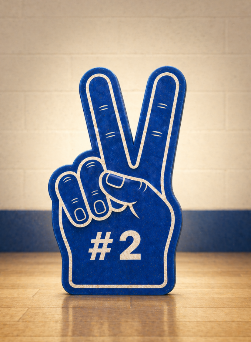 Foam finger deck back