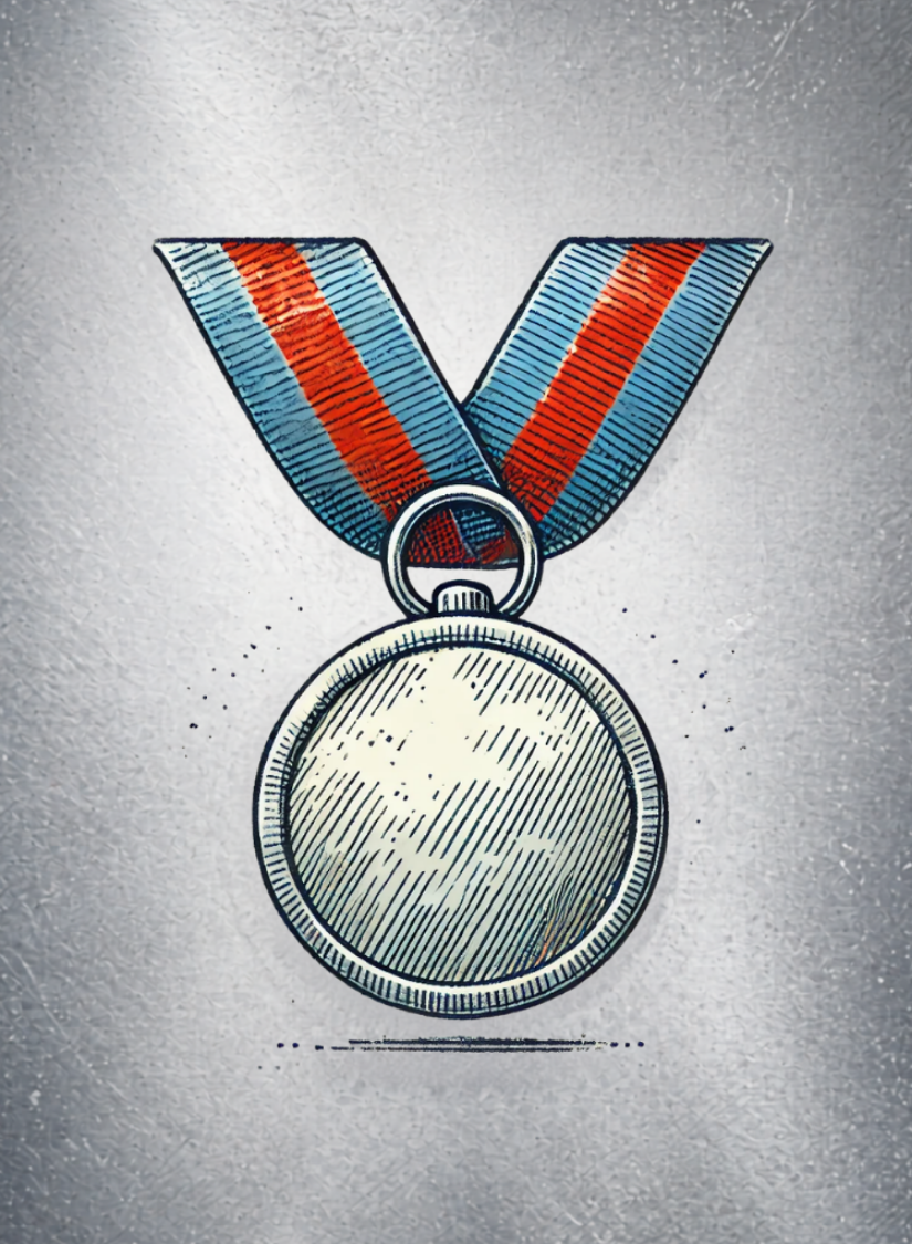 Silver medal deck back